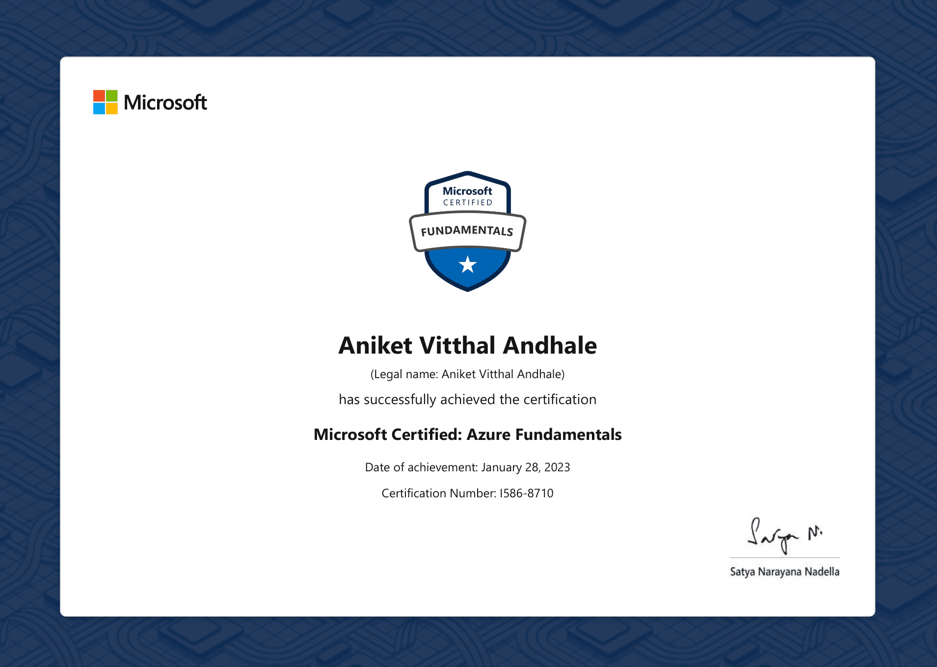 Azure Certificate